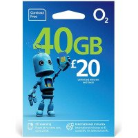O2 Pay As You Go £20 - 40GB Data, Unlimited Minutes, Unlimited Text O2 Pay As You Go £20 - 40GB Data, Unlimited Minutes, Unlimited Text