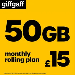 GiffGaff £15 Pay As You Go - Free